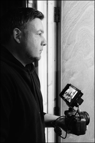 James Dawson (JMD Creative) at work - photography by Greig Clifford