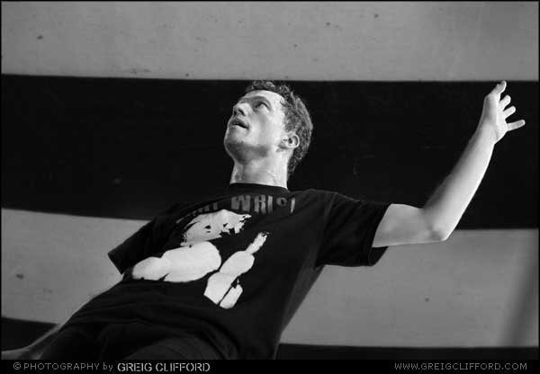 Jeremy Bolm - vocalist with Touche Amore, by Greig Clifford