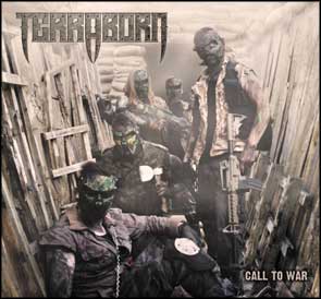 Band portrait trench Terraborn EP cover.