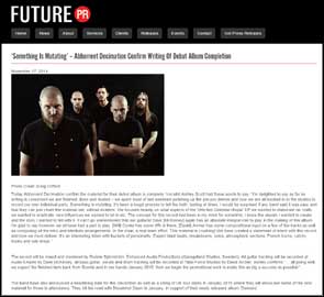 Band portrait of Abhorrent Decimation for Future PR press release.