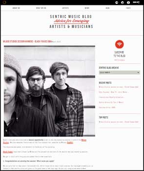 Portrait of Black Foxxes accompanying an interview on the Sentric Music website.