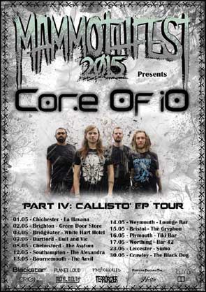 Band portrait of Core Of iO used for a tour poster.