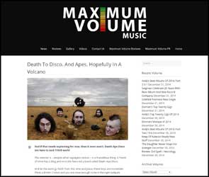 Neckdeep image of Death Ape Disco accompanying an article on the Maximum Volume Music website.