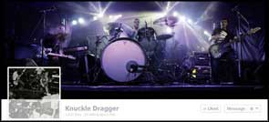 Live image of We Are Knuckle Dragger used for their Facebook cover pic.