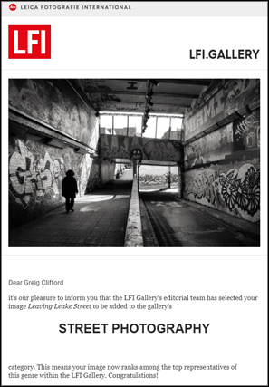 Leaving Leake Street - by Greig Clifford - in the Leica Fotografie International (LFI) Gallery , Street Photography category