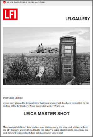 Remember When - by Greig Clifford - in the Leica Fotografie International (LFI) Gallery , Leica Master Shot category