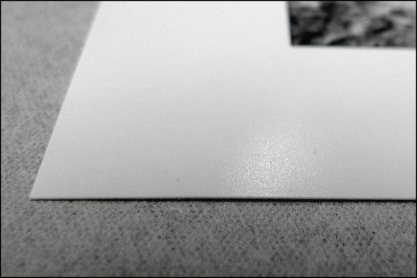 Close view of the paper used for c-type prints.