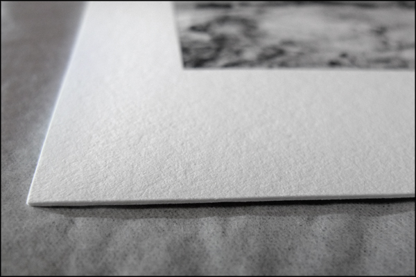 Close view of the paper used for Giclee prints.