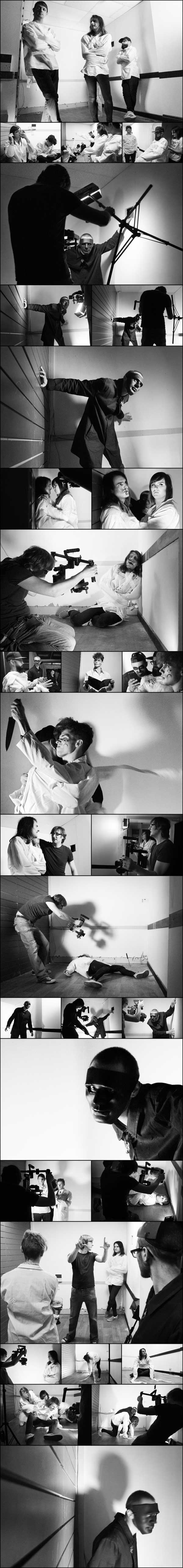 Photos from the video shoot for the song "Prisoners" by VEKTRILL.