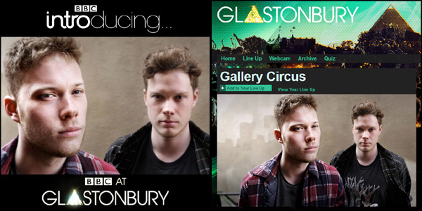 Gallery Circus at Glastonbury with BBC Introducing