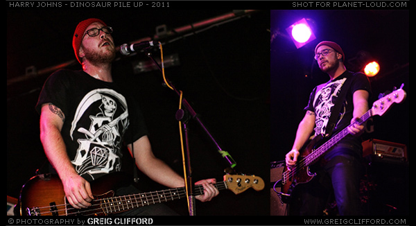 Harry Johns in 2011 with Dinosaur Pile Up. Same headwear?