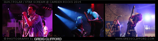 Gun / Polar / Star Scream @ Camden Rocks 2015