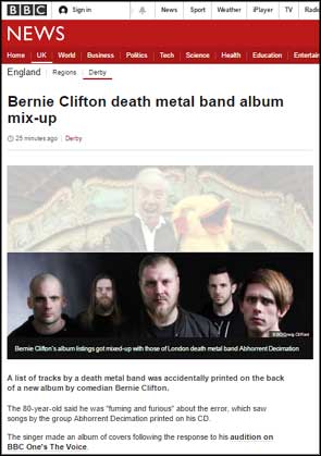 Abhorrent Decimation on BBC News website.