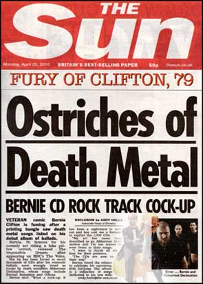 Abhorrent Decimation on page 3 of The Sun newspaper.