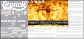 My firewall portrait of Steve Dickson (Mammothfest) in Stencil Magazine.