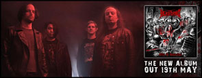 Band portrait of The Bleeding used for album pre-release advert.