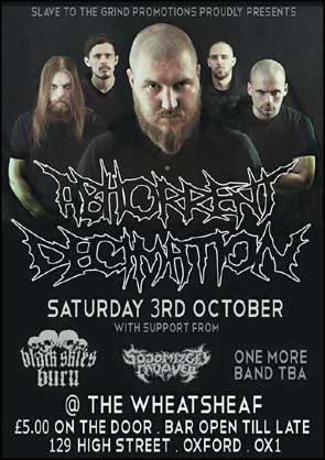 Portrait of Abhorrent Decimation used for a gig poster.