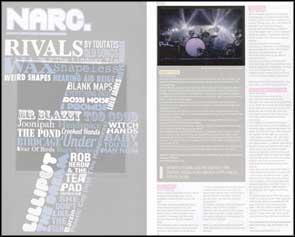 Live pic of We Are Knuckle Dragger accompanying some editorial in NARC. magazine.