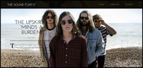 Portrait of Australian band The Upskirts as the lead pic for their interview by The Sound Forest.
