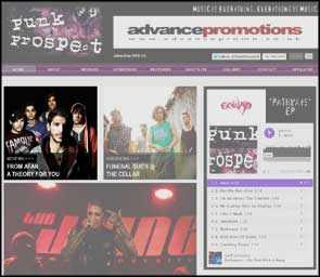Promotional portrait of From Afar accompanying a review in Punk Prospect music site.