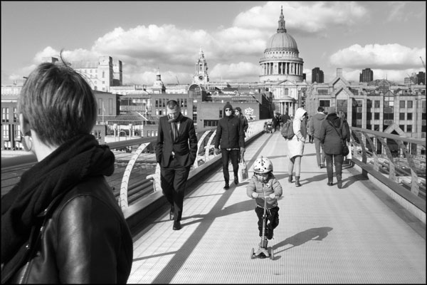 A-072. Scooter Kid and the Millennium Bridge - by Greig Clifford
