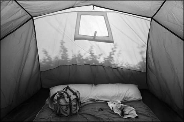 C-055. Shadows On My Tent's Bedroom Wall - by Greig Clifford
