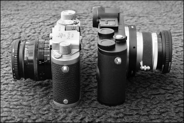 The Leica CL and Leica iiif, side-by-side