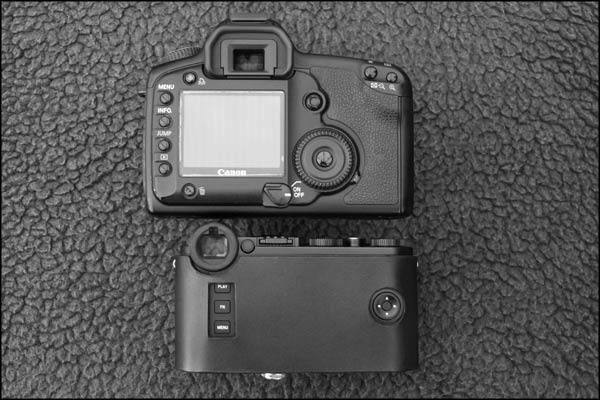The Leica CL - Canon 5D size comparison