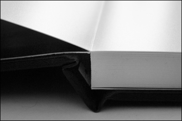 Spine, binding and page texture detail.