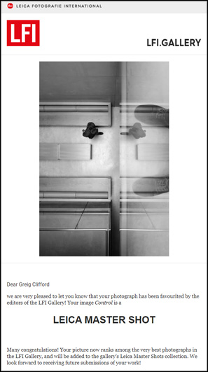 Control - by Greig Clifford - in the Leica Fotografie International (LFI) Gallery , Leica Master Shot category