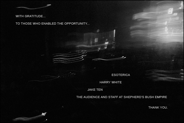 Esoterica - Shepherd's Bush Empire - by Greig Clifford