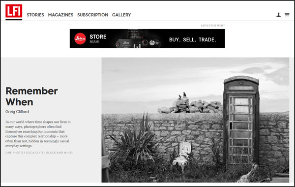 LFI online (Leica Fotografie International) -  Remember When photograph feature
