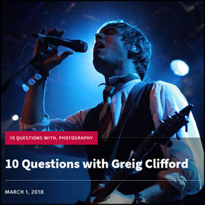 ARCHIVED: Interview for the Shout About It music photography website.